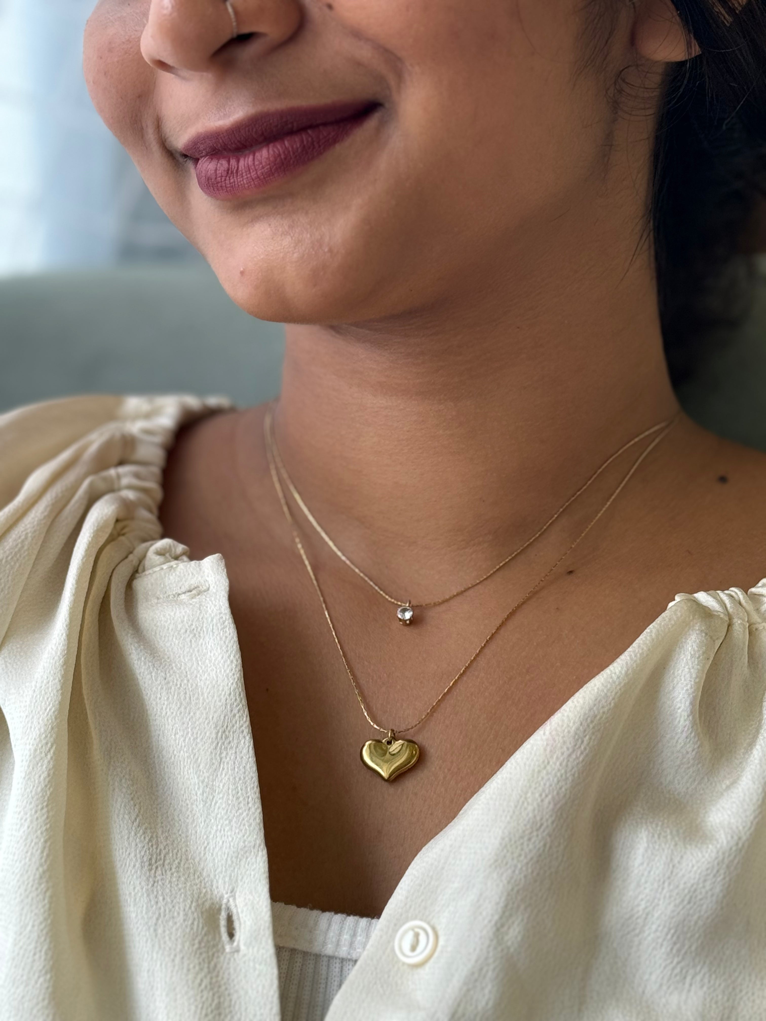 Heart and Stone Layered chain