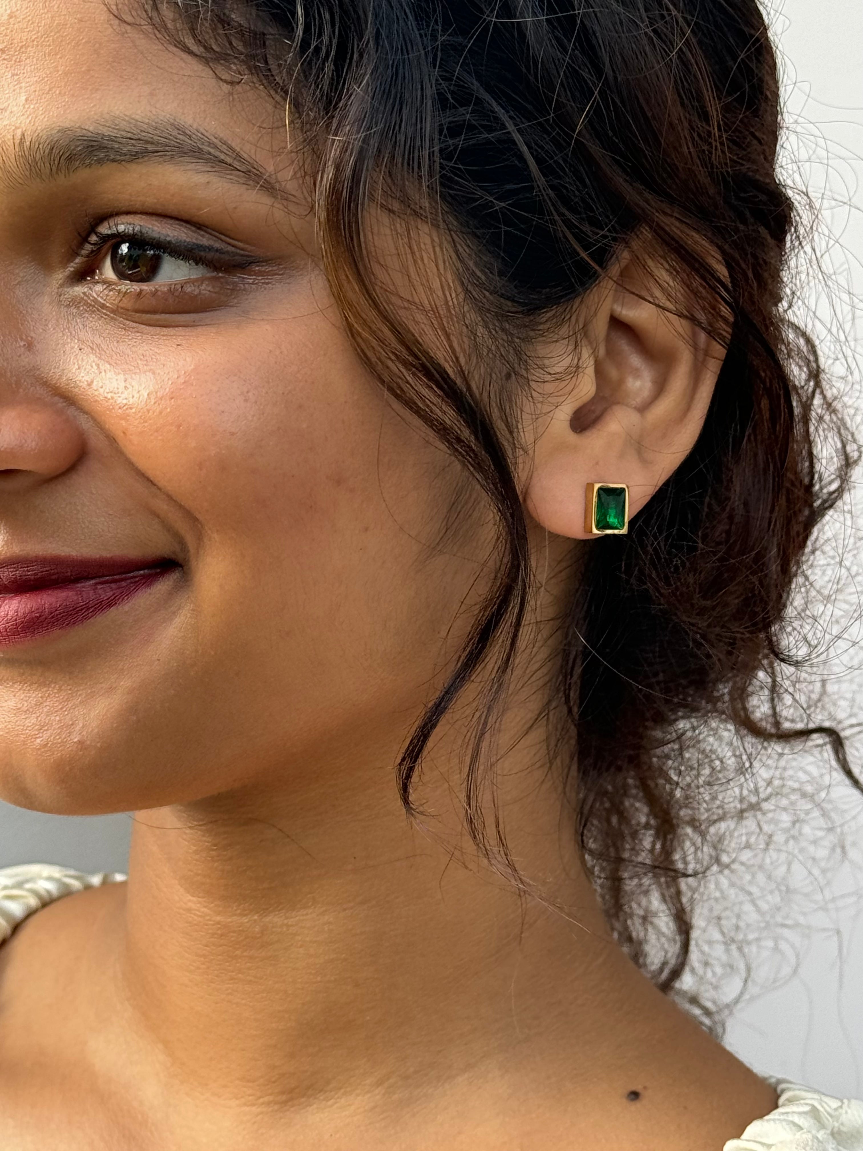 Emerald Green Earrings