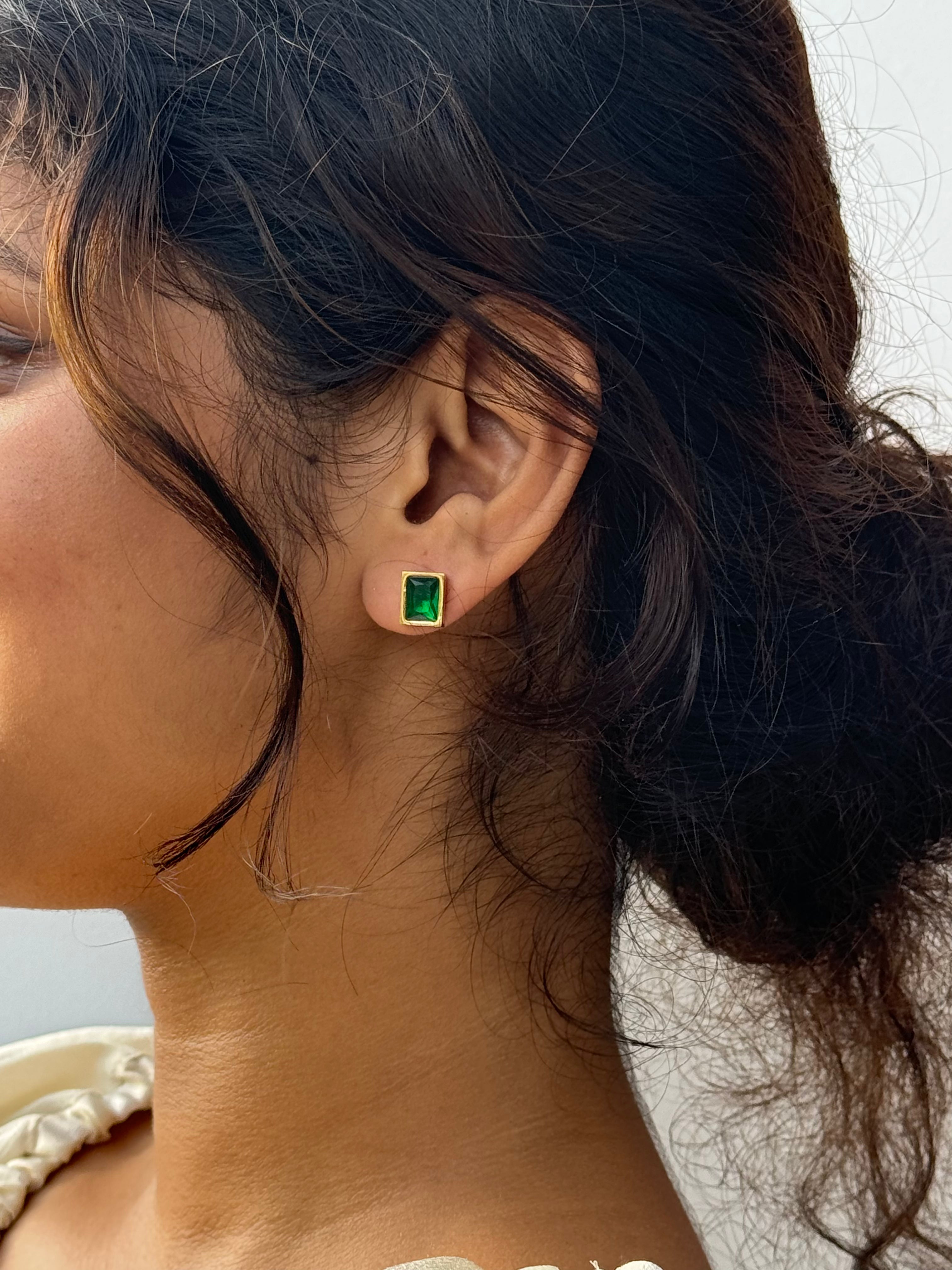 Emerald Green Earrings